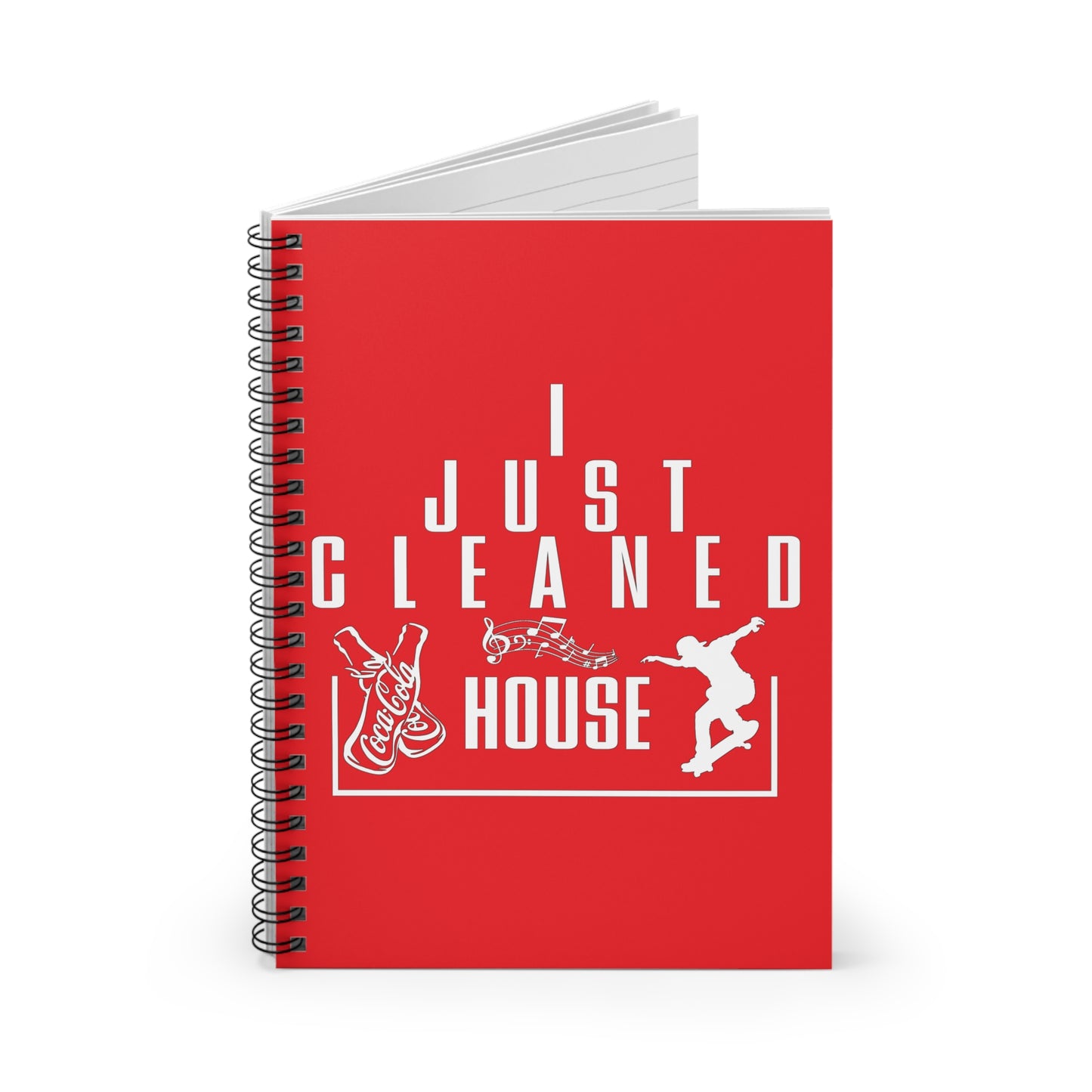 CLEANED HOUSE | Spiral Notebook